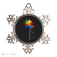 Autism Awareness Choose Kind Sunflower Puzzle Ornament thumb 0