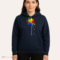 Autism Awareness Choose Kind Sunflower Puzzle Hoodie thumb 5