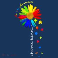 Autism Awareness Choose Kind Sunflower Puzzle Women's Hoodie thumb 2