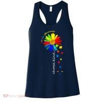 Autism Awareness Choose Kind Sunflower Puzzle Women's Tank Top thumb 0