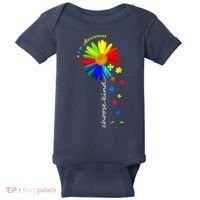 Autism Awareness Choose Kind Sunflower Puzzle Baby Bodysuit thumb 0
