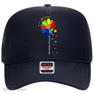 Autism Awareness Choose Kind Sunflower Puzzle Hat