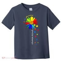 Autism Awareness Choose Kind Sunflower Puzzle Toddler T-Shirt thumb 0