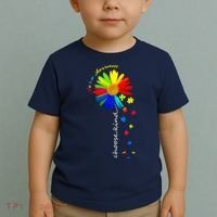 Autism Awareness Choose Kind Sunflower Puzzle Toddler T-Shirt thumb 2