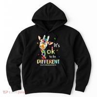 Autism Awareness Cute Giraffe Animal Its Ok To Be Different Hoodie thumb 0
