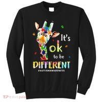Autism Awareness Cute Giraffe Animal Its Ok To Be Different Sweatshirt thumb 0