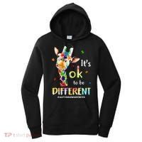 Autism Awareness Cute Giraffe Animal Its Ok To Be Different Women's Hoodie thumb 0