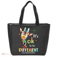 Autism Awareness Cute Giraffe Animal Its Ok To Be Different Tote Bag thumb 0