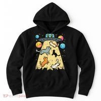 Alien Abduction Cats Ufo Flying Saucer Space Women Hoodie thumb 0