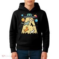 Alien Abduction Cats Ufo Flying Saucer Space Women Kids Hoodie thumb 4