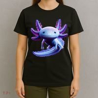 Axolotl Anime Cute Axolotl T-Shirt thumb 4