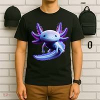 Axolotl Anime Cute Axolotl T-Shirt thumb 6
