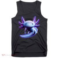 Axolotl Anime Cute Axolotl Tank Top thumb 0