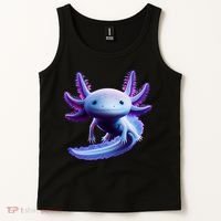 Axolotl Anime Cute Axolotl Tank Top thumb 2