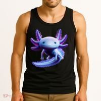 Axolotl Anime Cute Axolotl Tank Top thumb 3