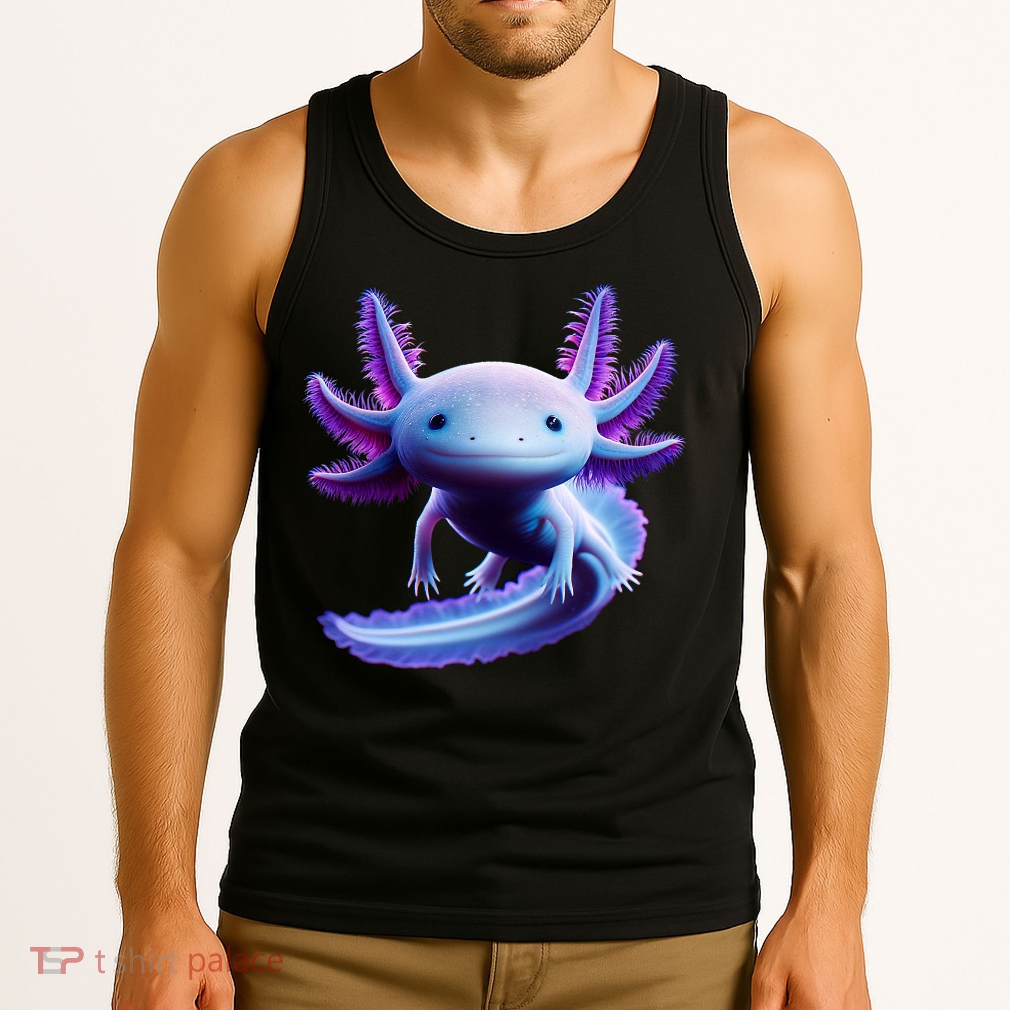 Axolotl Anime Cute Axolotl Tank Top