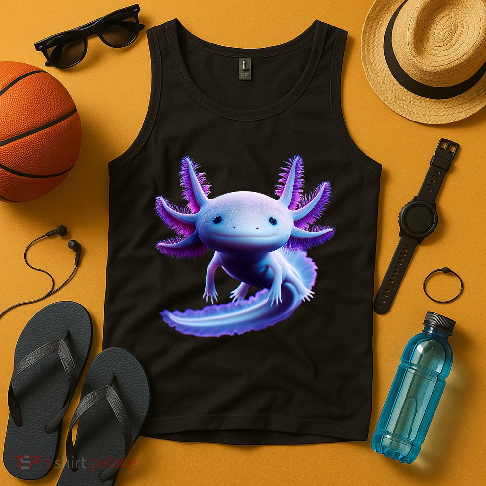 Axolotl Anime Cute Axolotl Tank Top