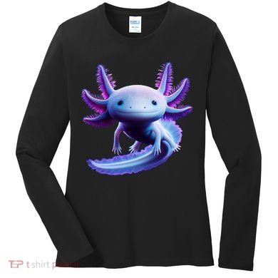 Axolotl Anime Cute Axolotl Women's Long Sleeve Shirt