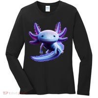 Axolotl Anime Cute Axolotl Women's Long Sleeve Shirt thumb 0