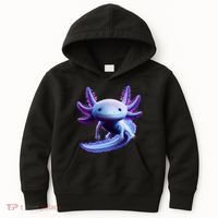 Axolotl Anime Cute Axolotl Kids Hoodie thumb 0