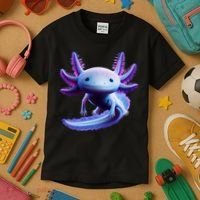 Axolotl Anime Cute Axolotl Kids T-Shirt thumb 3