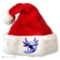 Axolotl Anime Cute Axolotl Santa Hat thumb 0