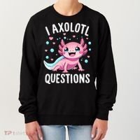 Axolotl Anime Cute Kawaii I Axolotl Questions Women's Sweatshirt thumb 0