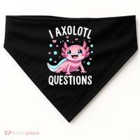 Axolotl Anime Cute Kawaii I Axolotl Questions USA-Made Doggie Bandana thumb 0