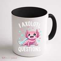 Axolotl Anime Cute Kawaii I Axolotl Questions Coffee Mug thumb 1