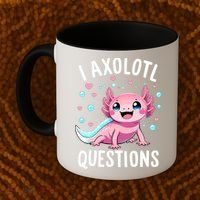 Axolotl Anime Cute Kawaii I Axolotl Questions Coffee Mug thumb 2