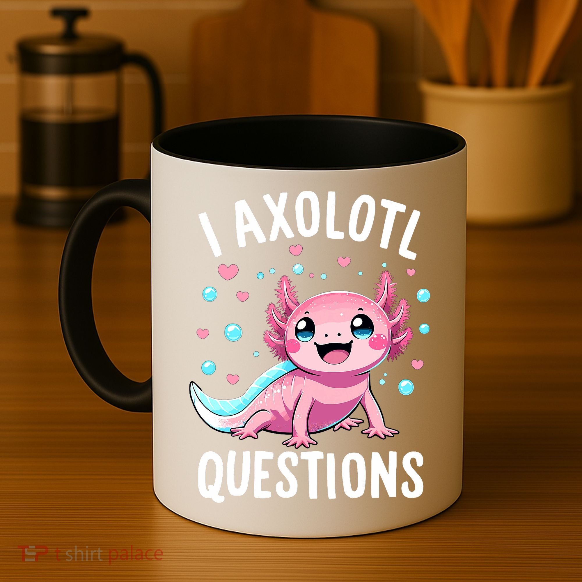 Axolotl Anime Cute Kawaii I Axolotl Questions Coffee Mug