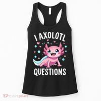 Axolotl Anime Cute Kawaii I Axolotl Questions Women's Tank Top thumb 0