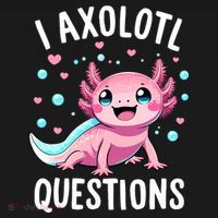 Axolotl Anime Cute Kawaii I Axolotl Questions Women's Tank Top thumb 5