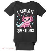 Axolotl Anime Cute Kawaii I Axolotl Questions Baby Bodysuit thumb 0