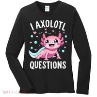 Axolotl Anime Cute Kawaii I Axolotl Questions Women's Long Sleeve Shirt thumb 0