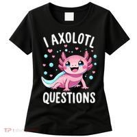 Axolotl Anime Cute Kawaii I Axolotl Questions Women's T-Shirt thumb 0