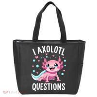 Axolotl Anime Cute Kawaii I Axolotl Questions Tote Bag thumb 0