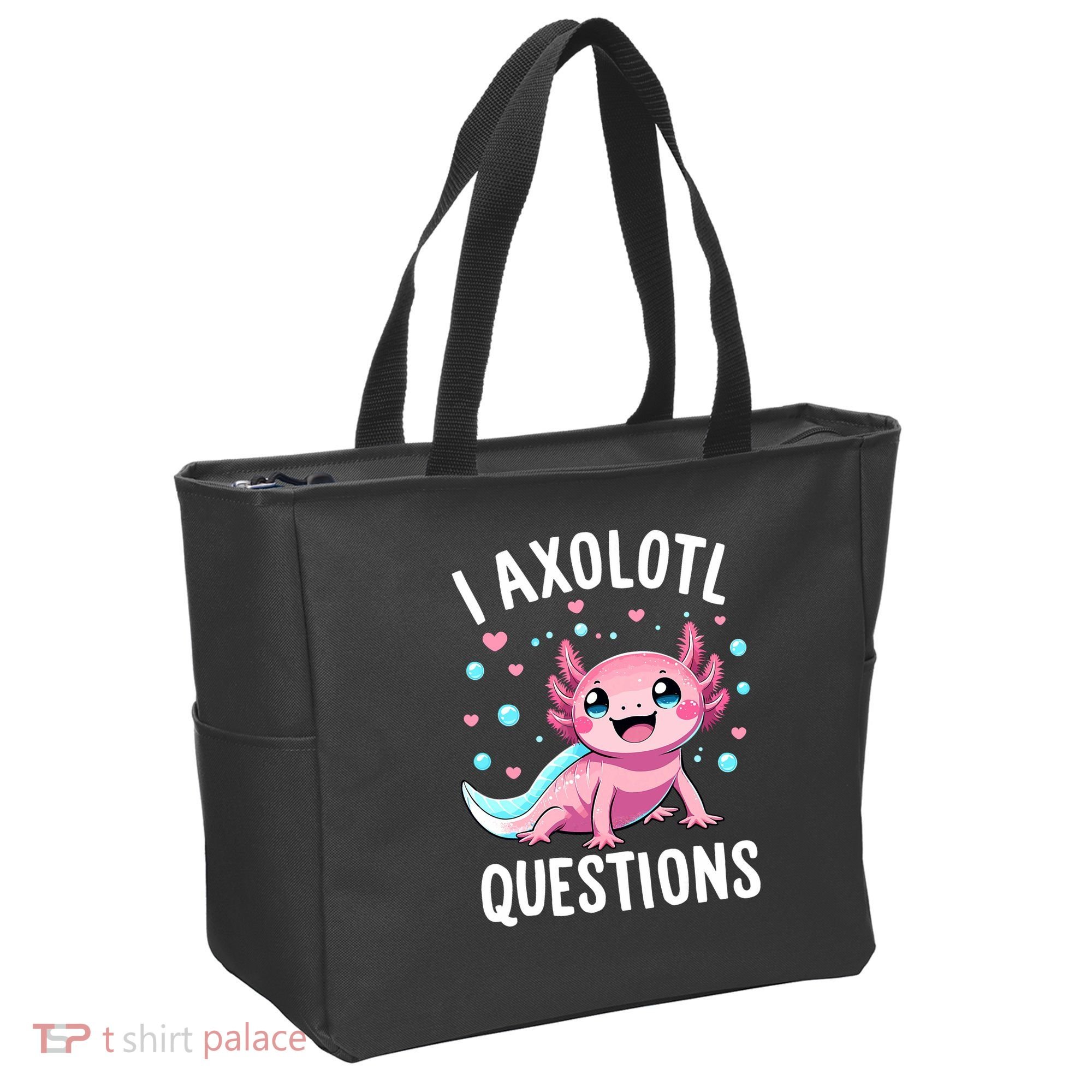 Axolotl Anime Cute Kawaii I Axolotl Questions Tote Bag