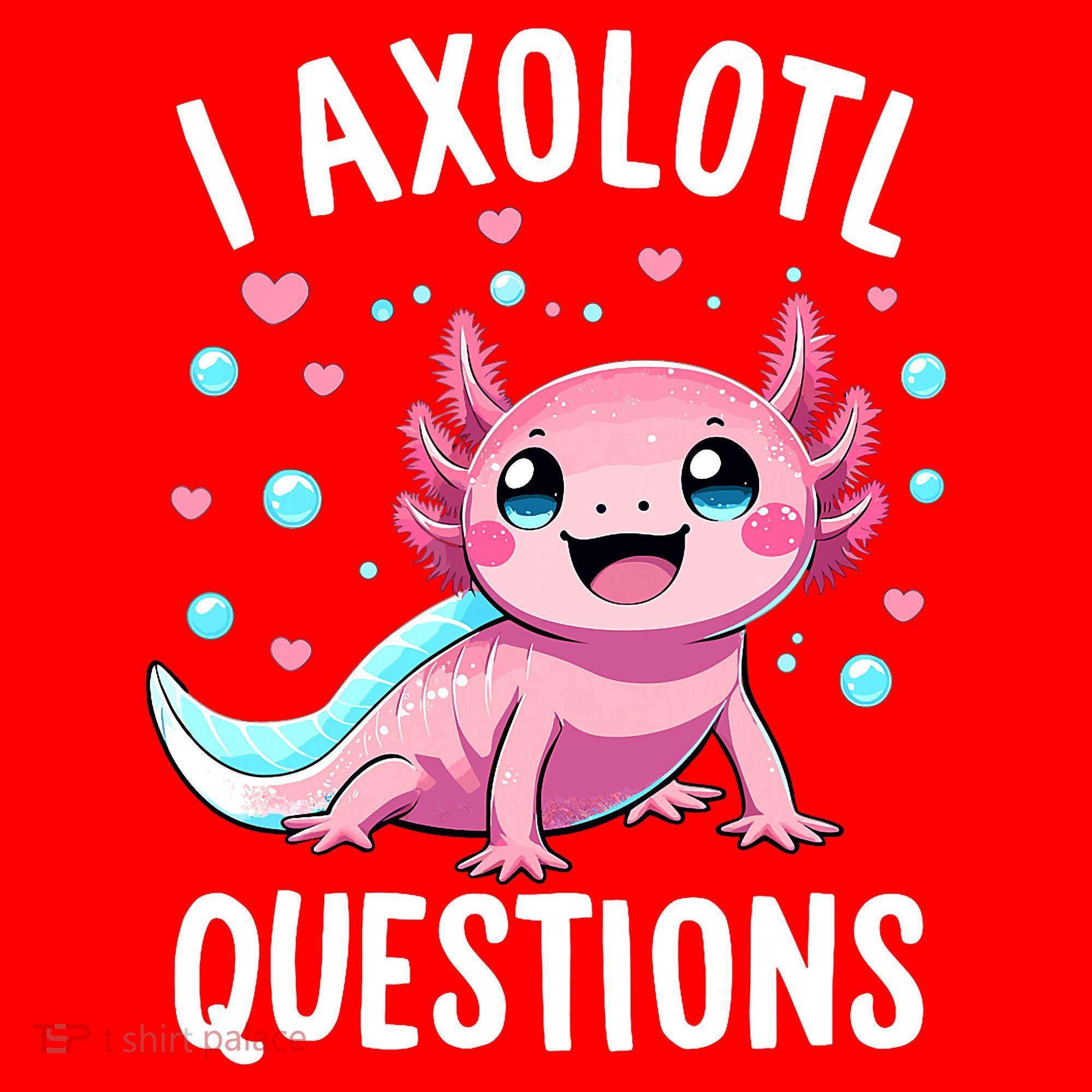 Axolotl Anime Cute Kawaii I Axolotl Questions Santa Hat