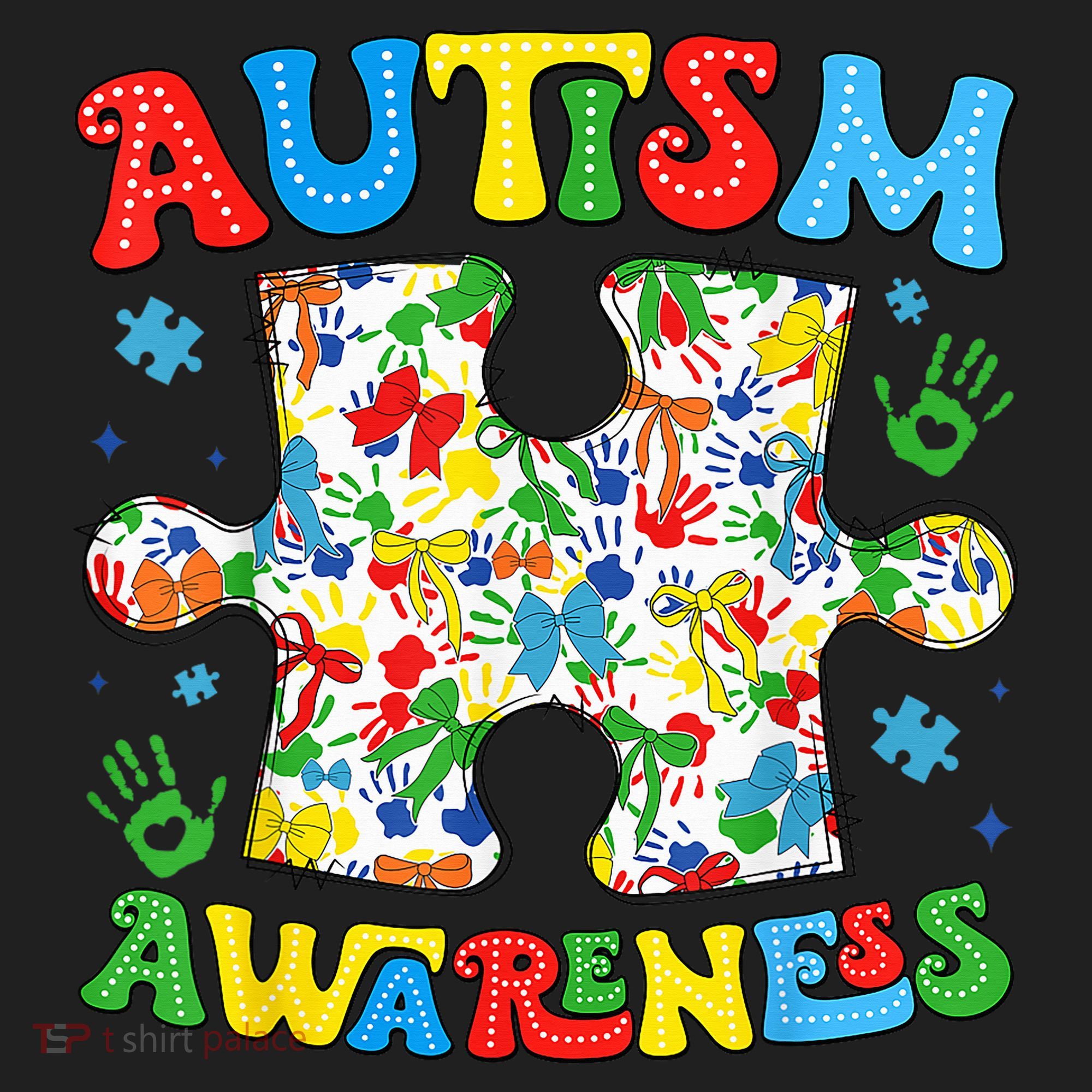 Autism Awareness Coquette Bow Autism Awareness Puzzle Piece Tumbler