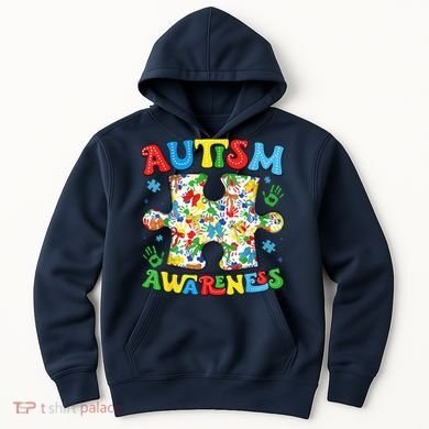 Autism Awareness Coquette Bow Autism Awareness Puzzle Piece Hoodie