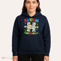 Autism Awareness Coquette Bow Autism Awareness Puzzle Piece Hoodie thumb 5
