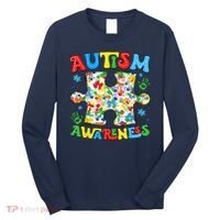 Autism Awareness Coquette Bow Autism Awareness Puzzle Piece Long Sleeve Shirt thumb 0