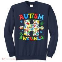 Autism Awareness Coquette Bow Autism Awareness Puzzle Piece Sweatshirt thumb 0