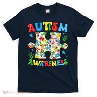 Autism Awareness Coquette Bow Autism Awareness Puzzle Piece T-Shirt thumb 0