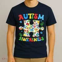 Autism Awareness Coquette Bow Autism Awareness Puzzle Piece T-Shirt thumb 3