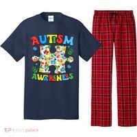Autism Awareness Coquette Bow Autism Awareness Puzzle Piece Pajama Set thumb 0