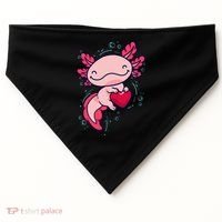 Axolotl Axolotl Cute Heart USA-Made Doggie Bandana thumb 0