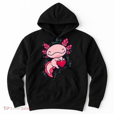 Axolotl Axolotl Cute Heart Hoodie