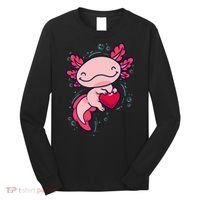 Axolotl Axolotl Cute Heart Long Sleeve Shirt thumb 0